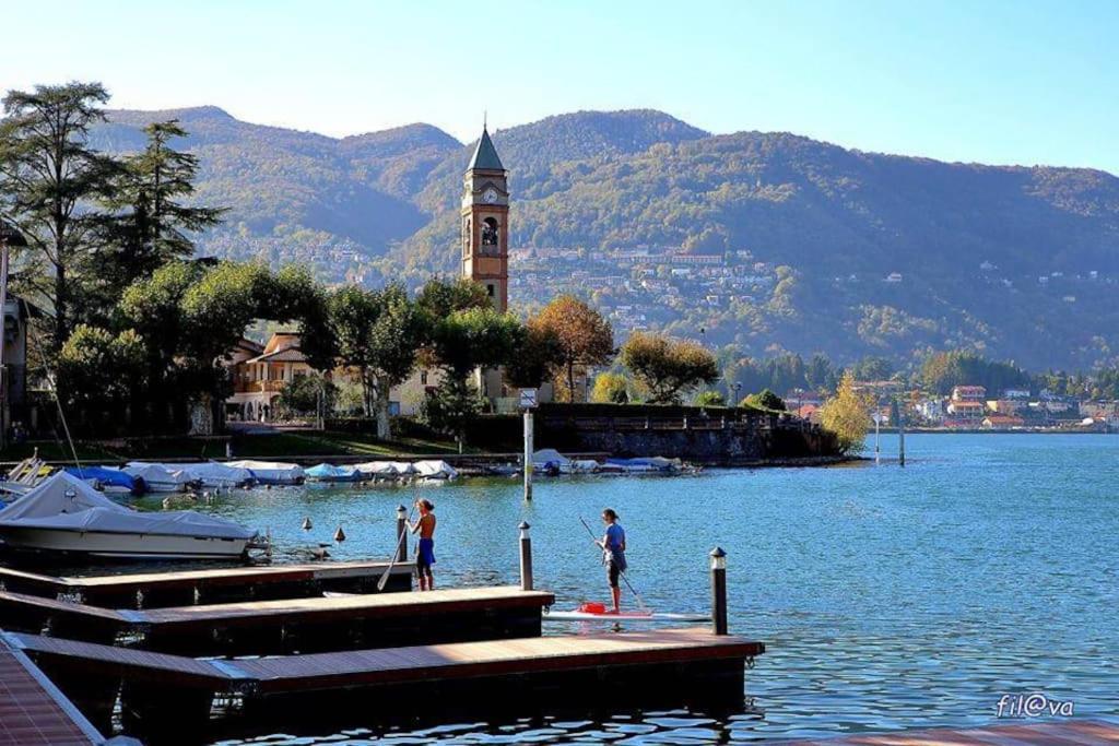 Tresa Bay House - Lugano Lake Lavena Ponte Tresa Bagian luar foto